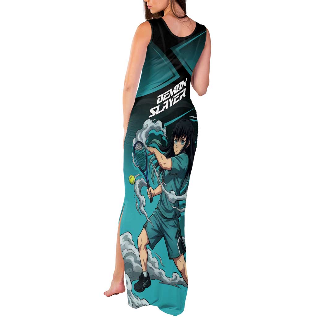 Muichiro Tokito Mist Hashira Tank Maxi Dress Sporty Anime Mashup Style