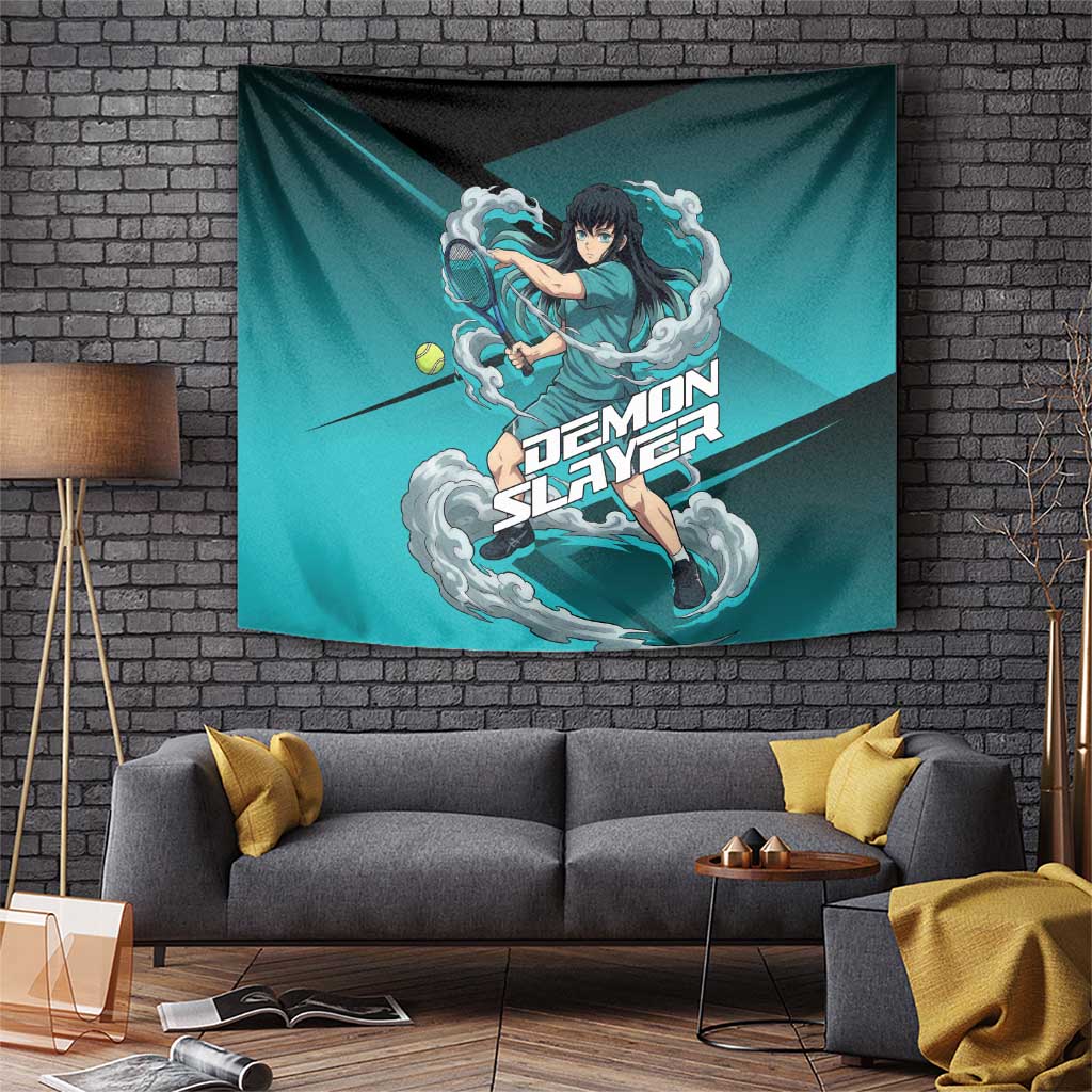 Muichiro Tokito Mist Hashira Tapestry Sporty Anime Mashup Style