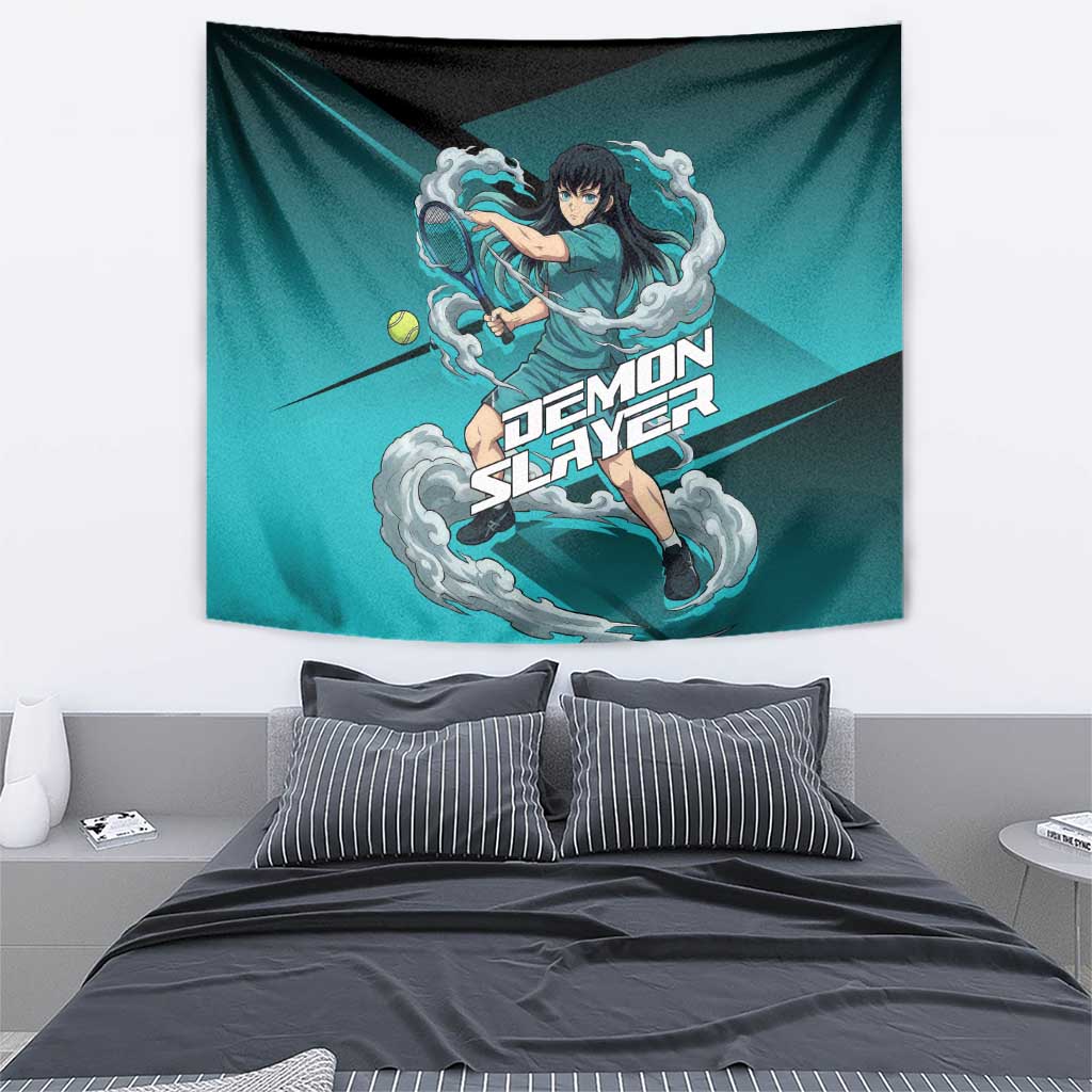 Muichiro Tokito Mist Hashira Tapestry Sporty Anime Mashup Style