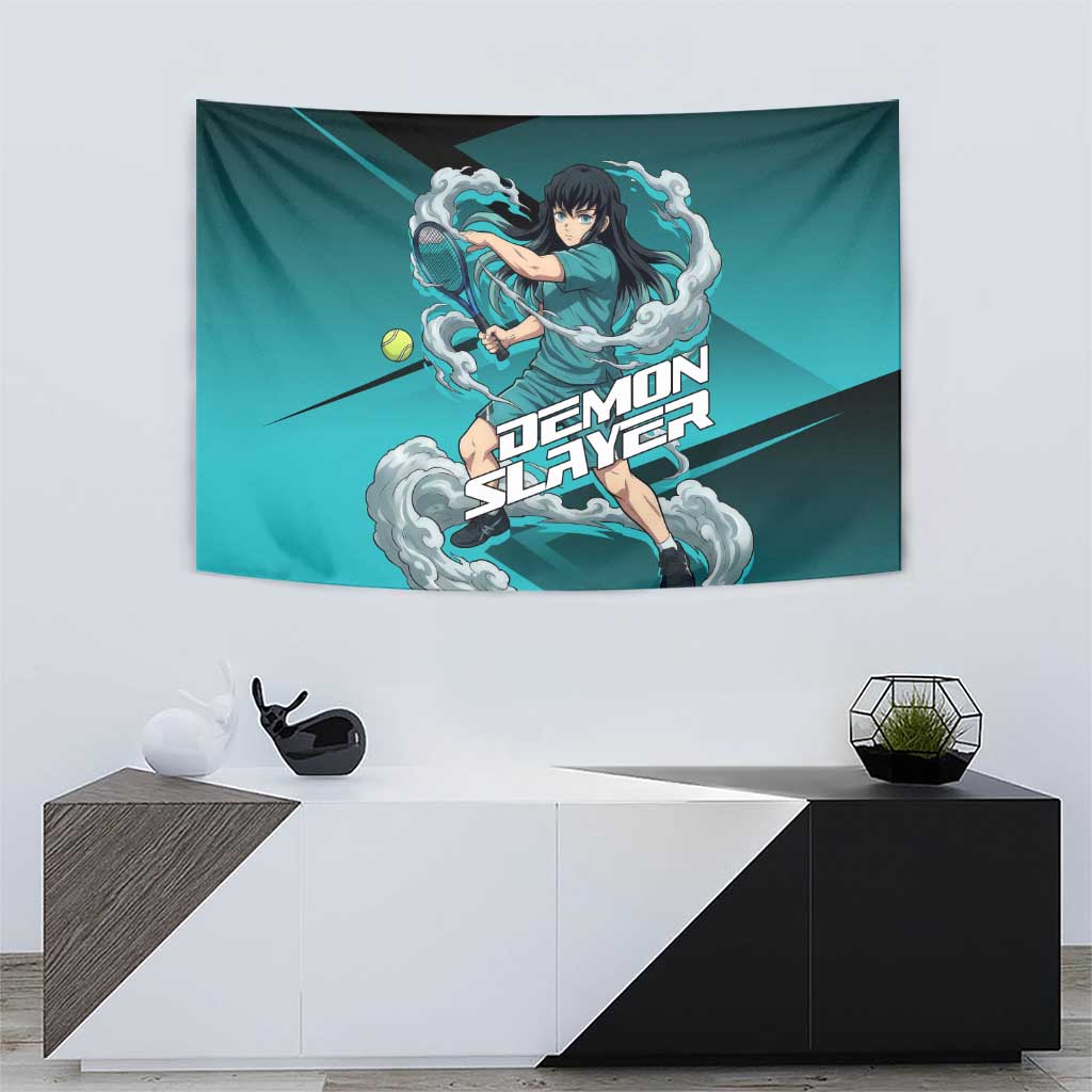 Muichiro Tokito Mist Hashira Tapestry Sporty Anime Mashup Style