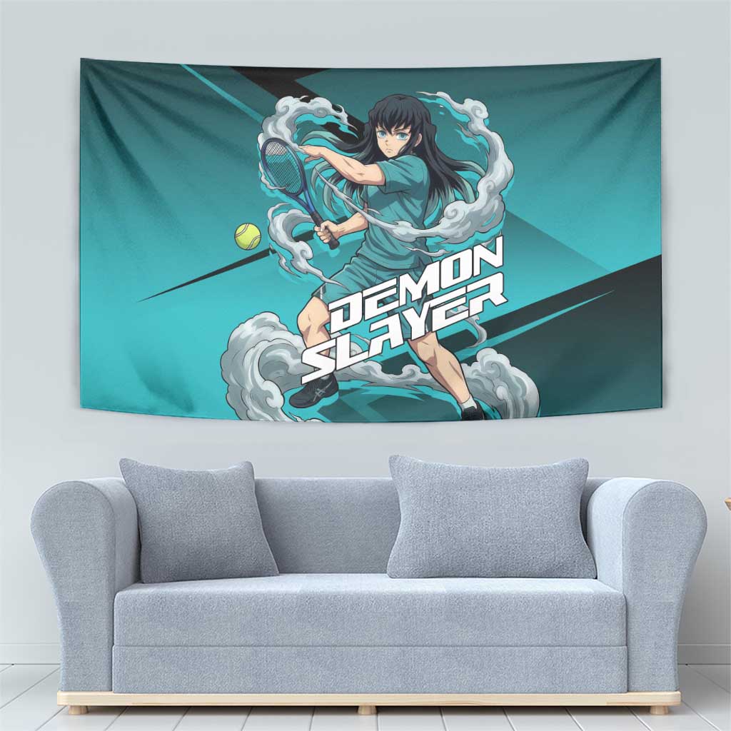 Muichiro Tokito Mist Hashira Tapestry Sporty Anime Mashup Style