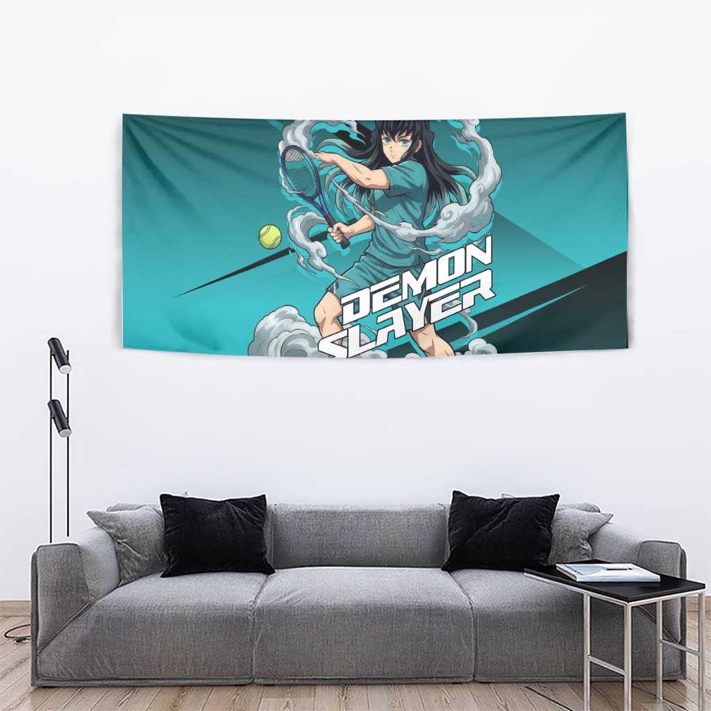 Muichiro Tokito Mist Hashira Tapestry Sporty Anime Mashup Style