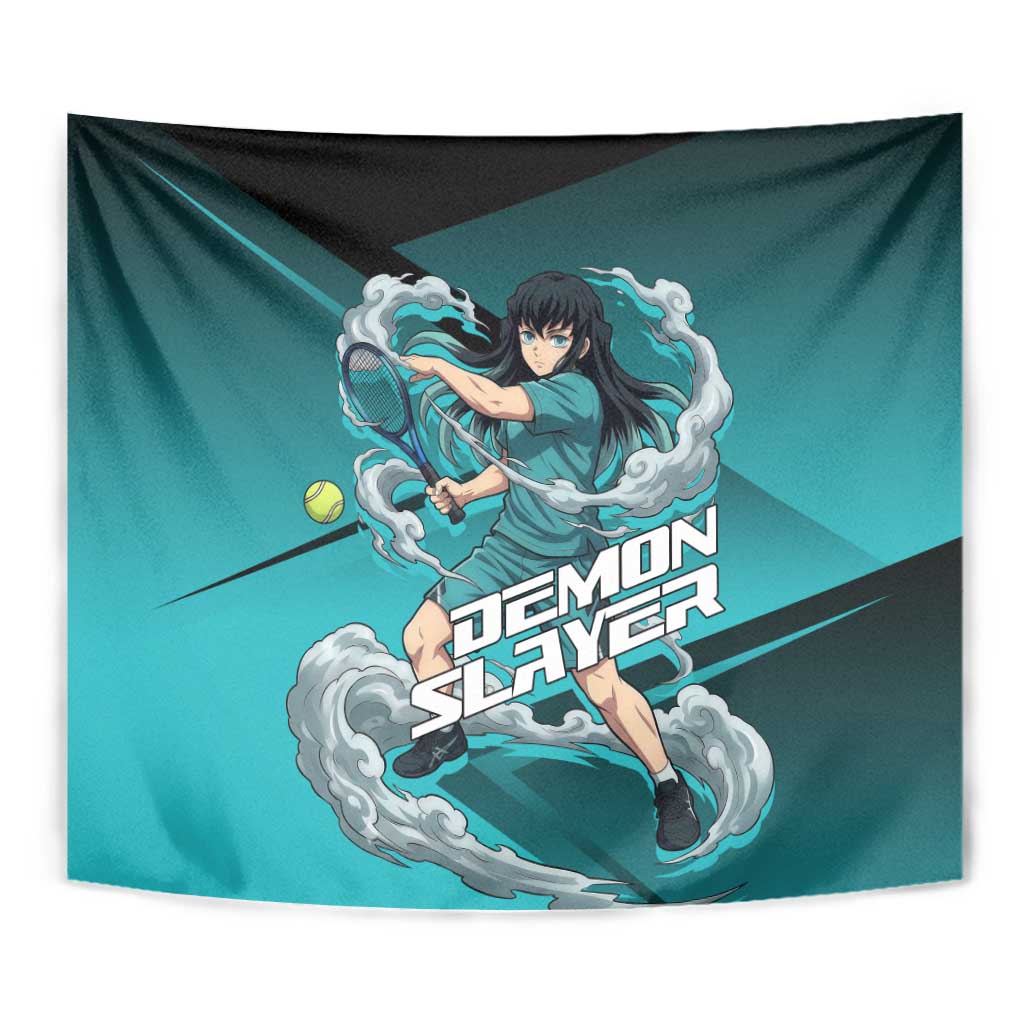 Muichiro Tokito Mist Hashira Tapestry Sporty Anime Mashup Style
