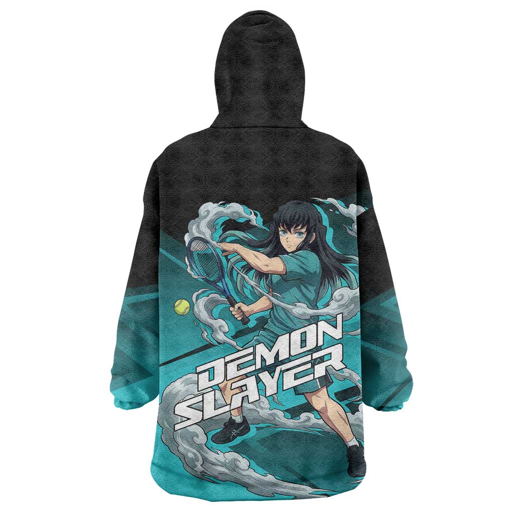 Muichiro Tokito Mist Hashira Wearable Blanket Hoodie Sporty Anime Mashup Style