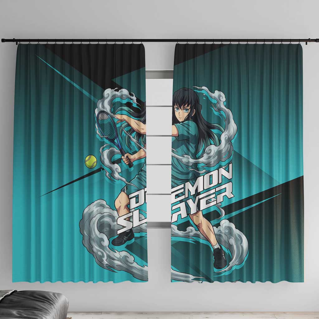 Muichiro Tokito Mist Hashira Window Curtain Sporty Anime Mashup Style