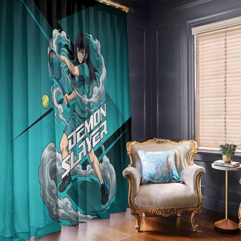 Muichiro Tokito Mist Hashira Window Curtain Sporty Anime Mashup Style