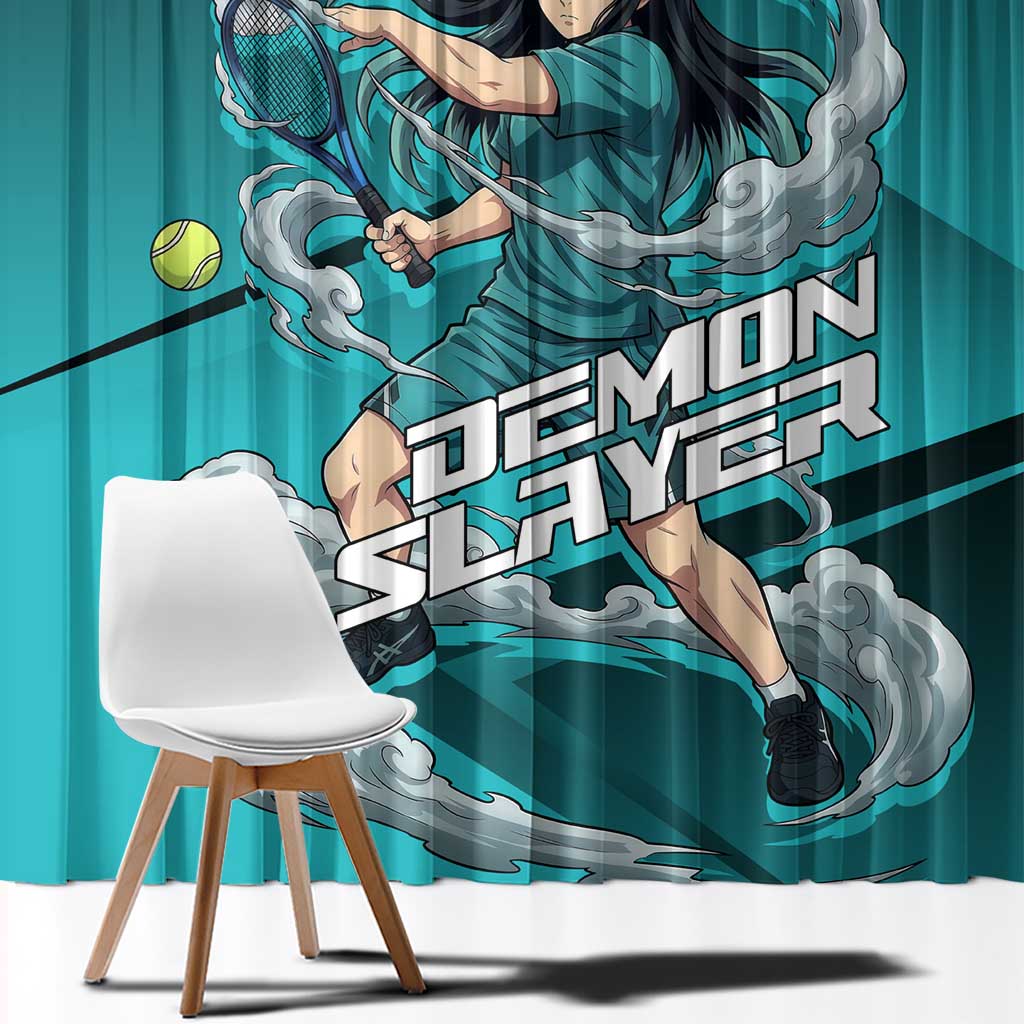Muichiro Tokito Mist Hashira Window Curtain Sporty Anime Mashup Style