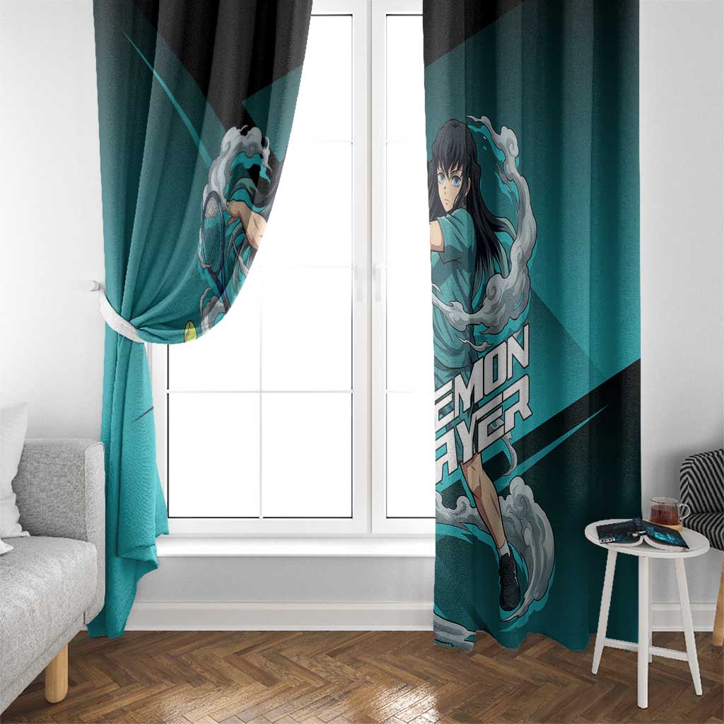 Muichiro Tokito Mist Hashira Window Curtain Sporty Anime Mashup Style