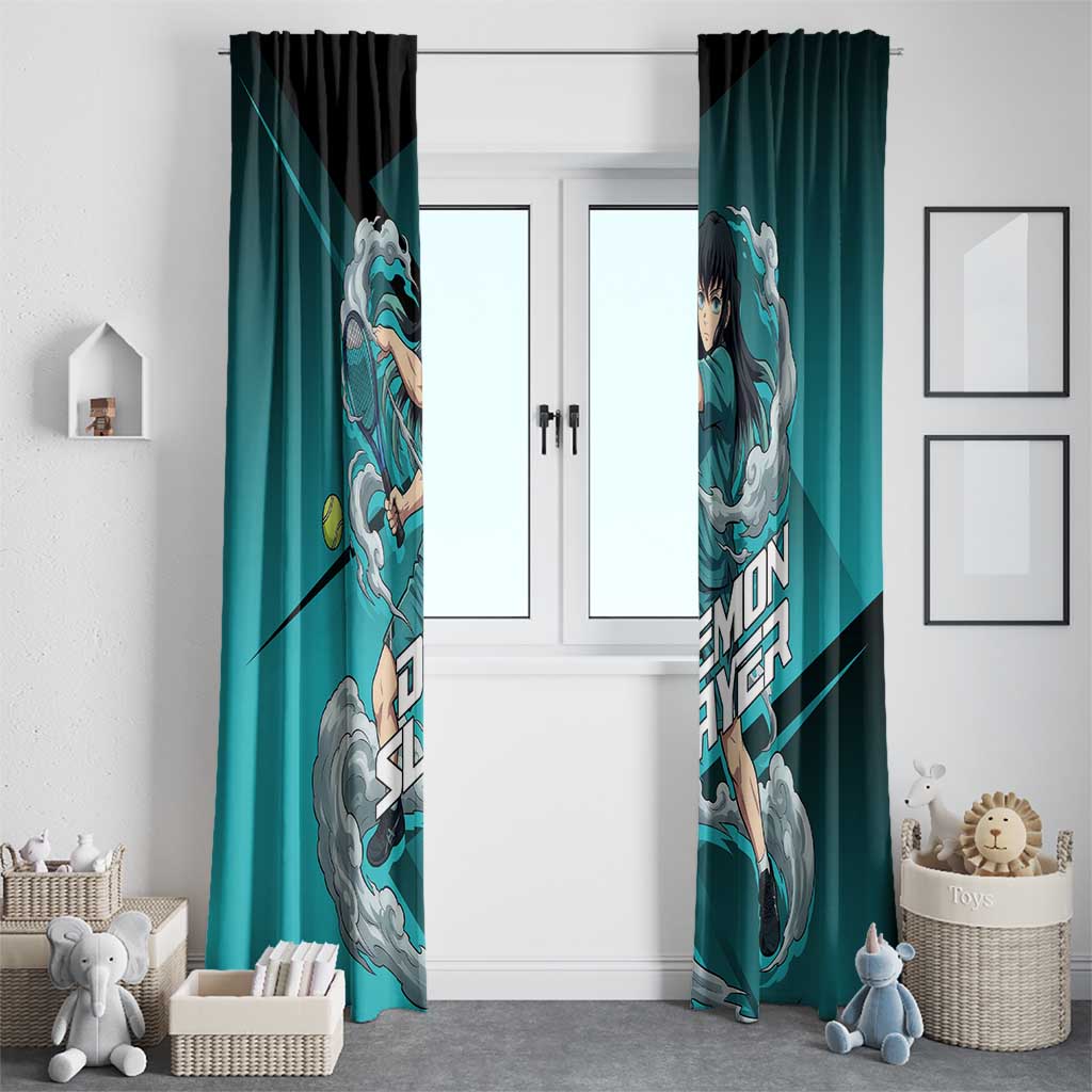 Muichiro Tokito Mist Hashira Window Curtain Sporty Anime Mashup Style