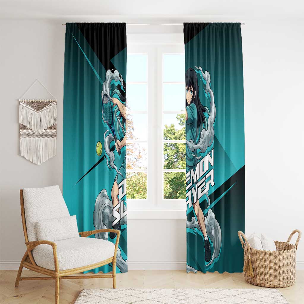 Muichiro Tokito Mist Hashira Window Curtain Sporty Anime Mashup Style