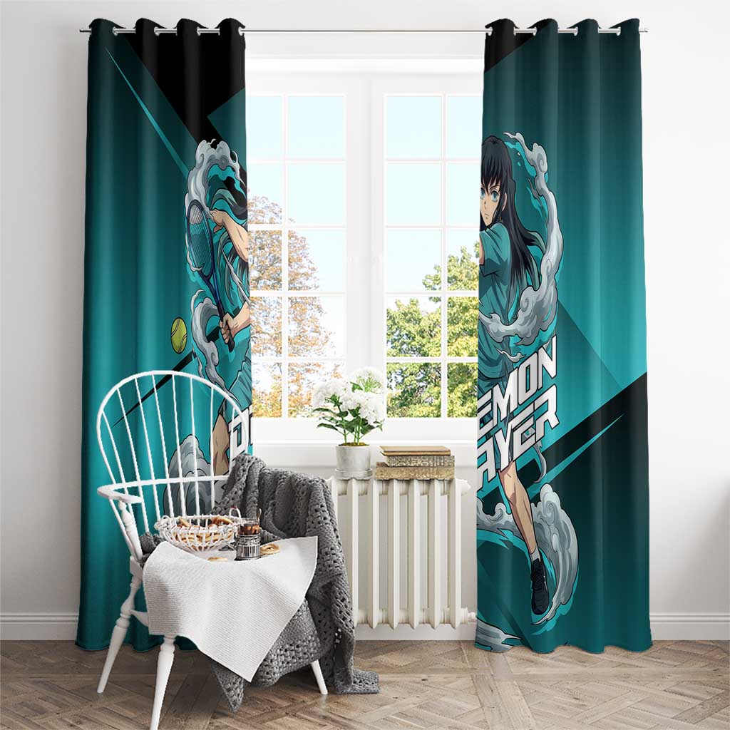 Muichiro Tokito Mist Hashira Window Curtain Sporty Anime Mashup Style
