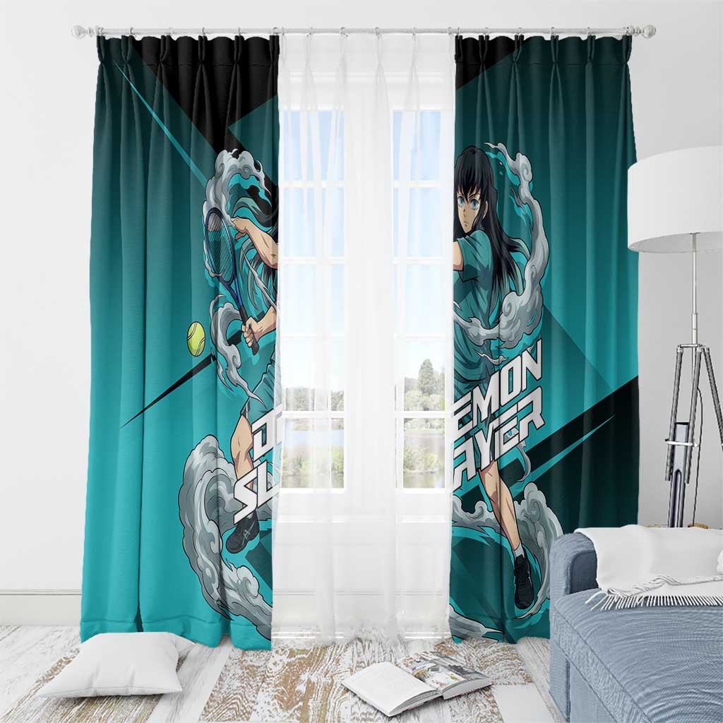Muichiro Tokito Mist Hashira Window Curtain Sporty Anime Mashup Style