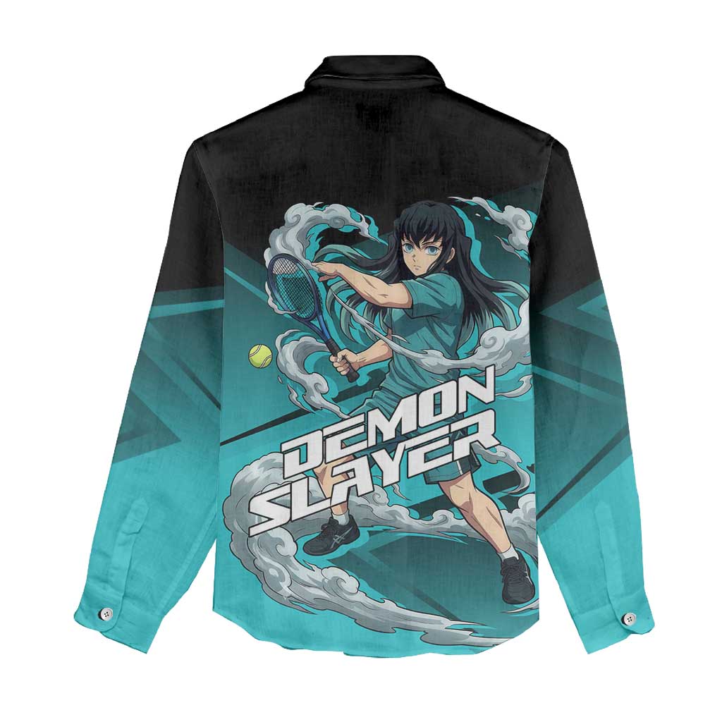Muichiro Tokito Mist Hashira Women Casual Shirt Sporty Anime Mashup Style