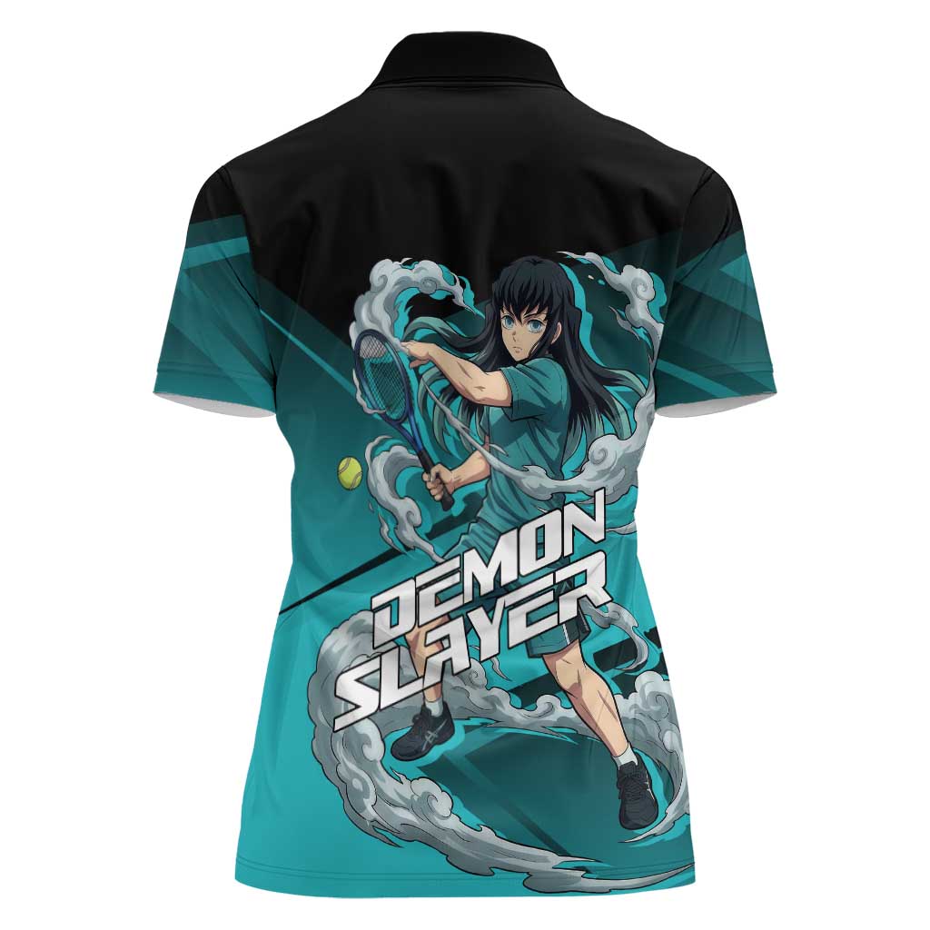 Muichiro Tokito Mist Hashira Women Polo Shirt Sporty Anime Mashup Style