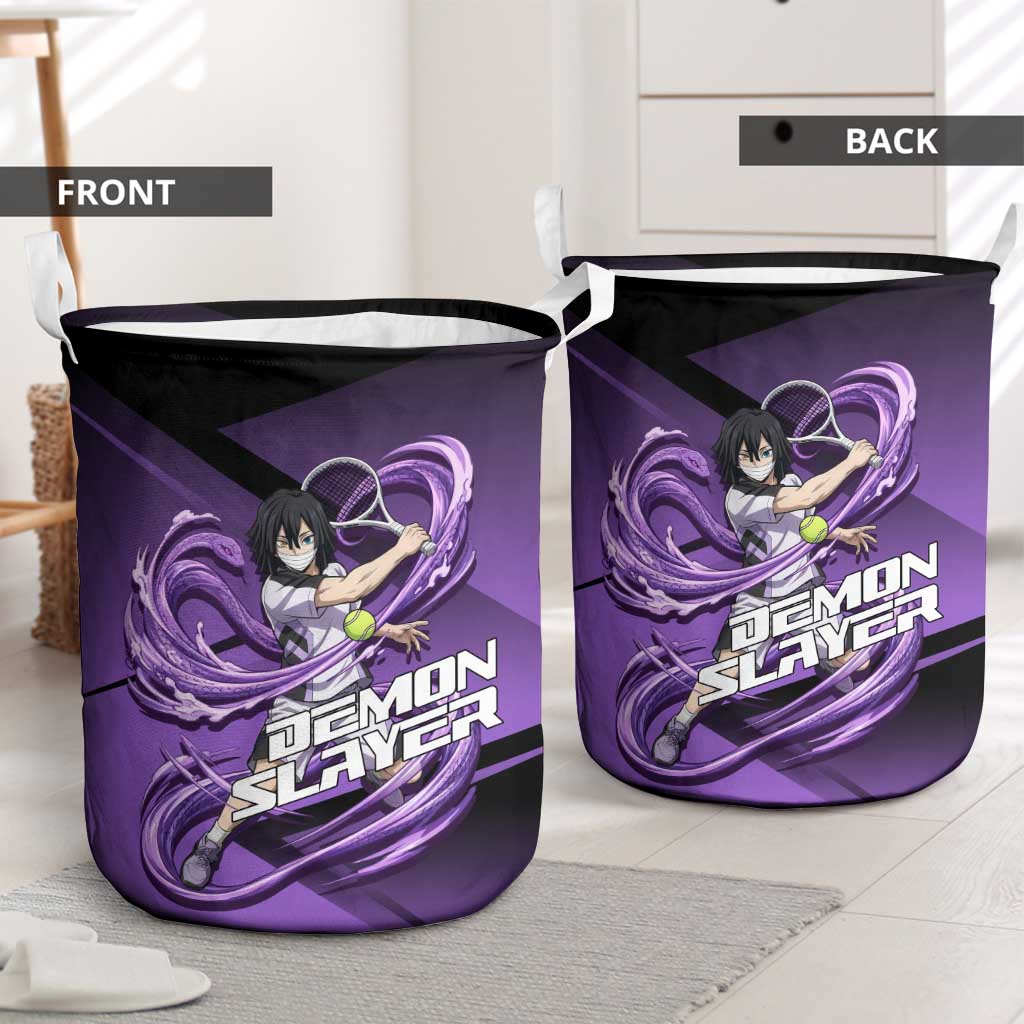 Obanai Iguro Serpent Strike Laundry Basket Sporty Anime Mashup Style