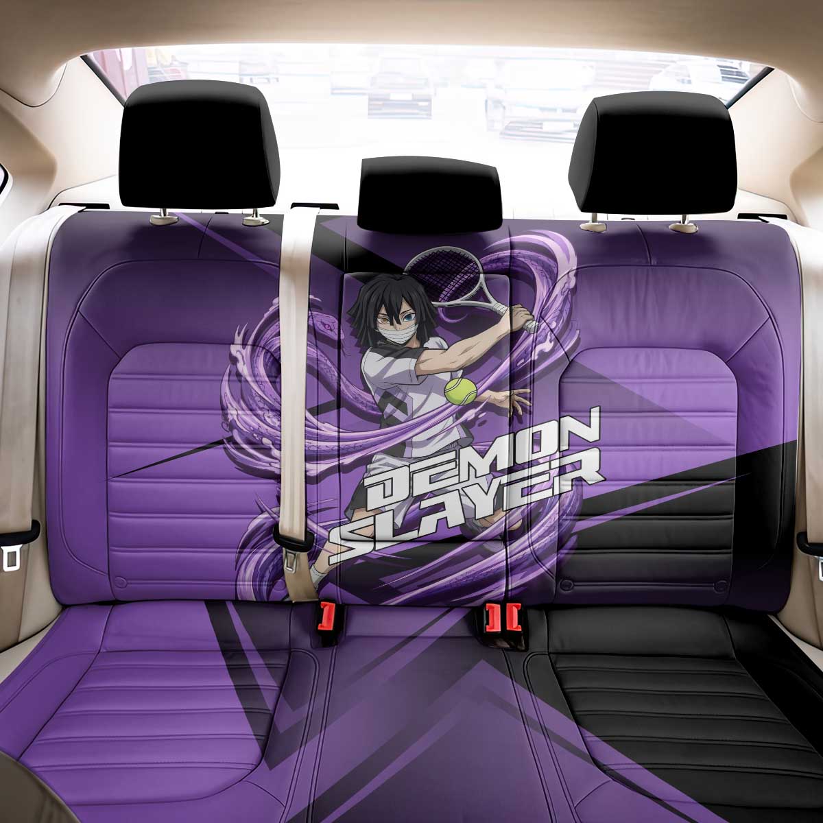 Obanai Iguro Serpent Strike Back Car Seat Cover Sporty Anime Mashup Style