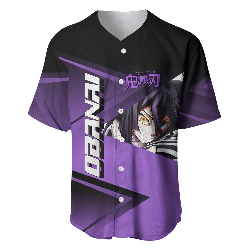 Obanai Iguro Serpent Strike Baseball Jersey Sporty Anime Mashup Style