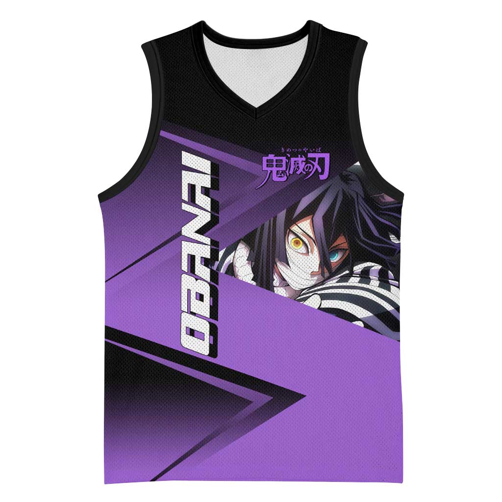 Obanai Iguro Serpent Strike Basketball Jersey Sporty Anime Mashup Style