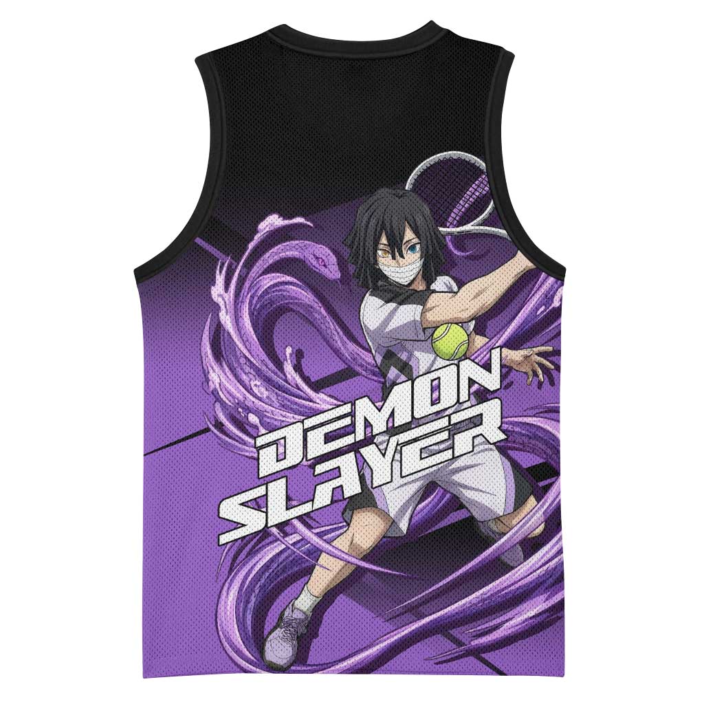 Obanai Iguro Serpent Strike Basketball Jersey Sporty Anime Mashup Style