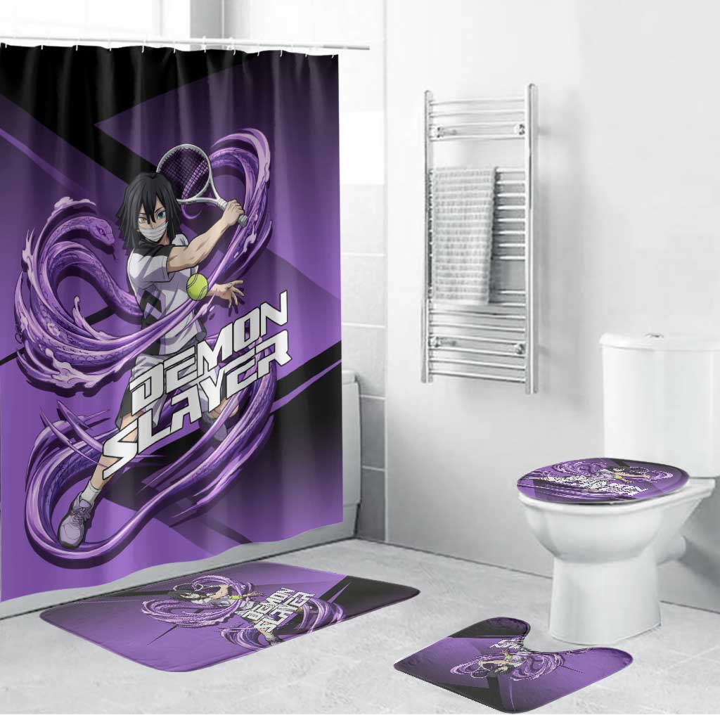 Obanai Iguro Serpent Strike Bathroom Set Sporty Anime Mashup Style