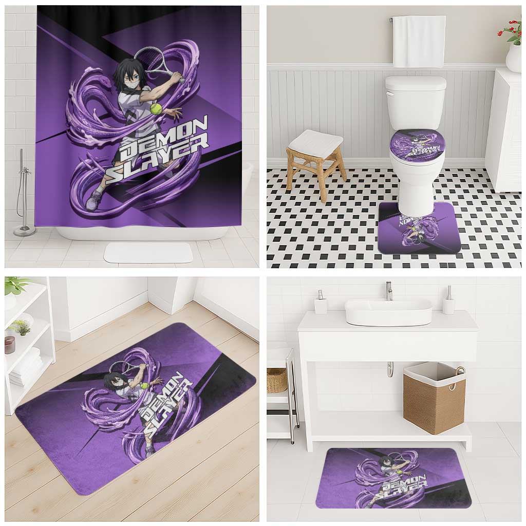 Obanai Iguro Serpent Strike Bathroom Set Sporty Anime Mashup Style