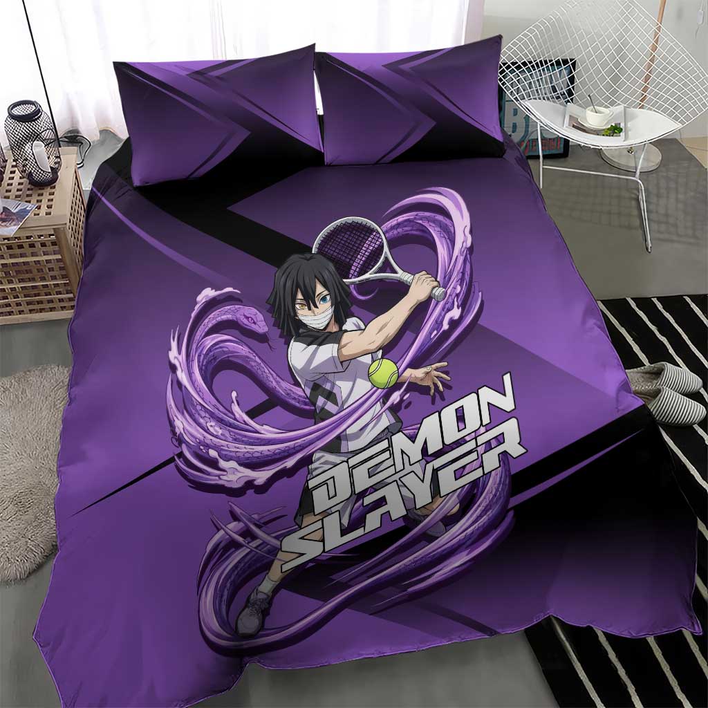 Obanai Iguro Serpent Strike Bedding Set Sporty Anime Mashup Style