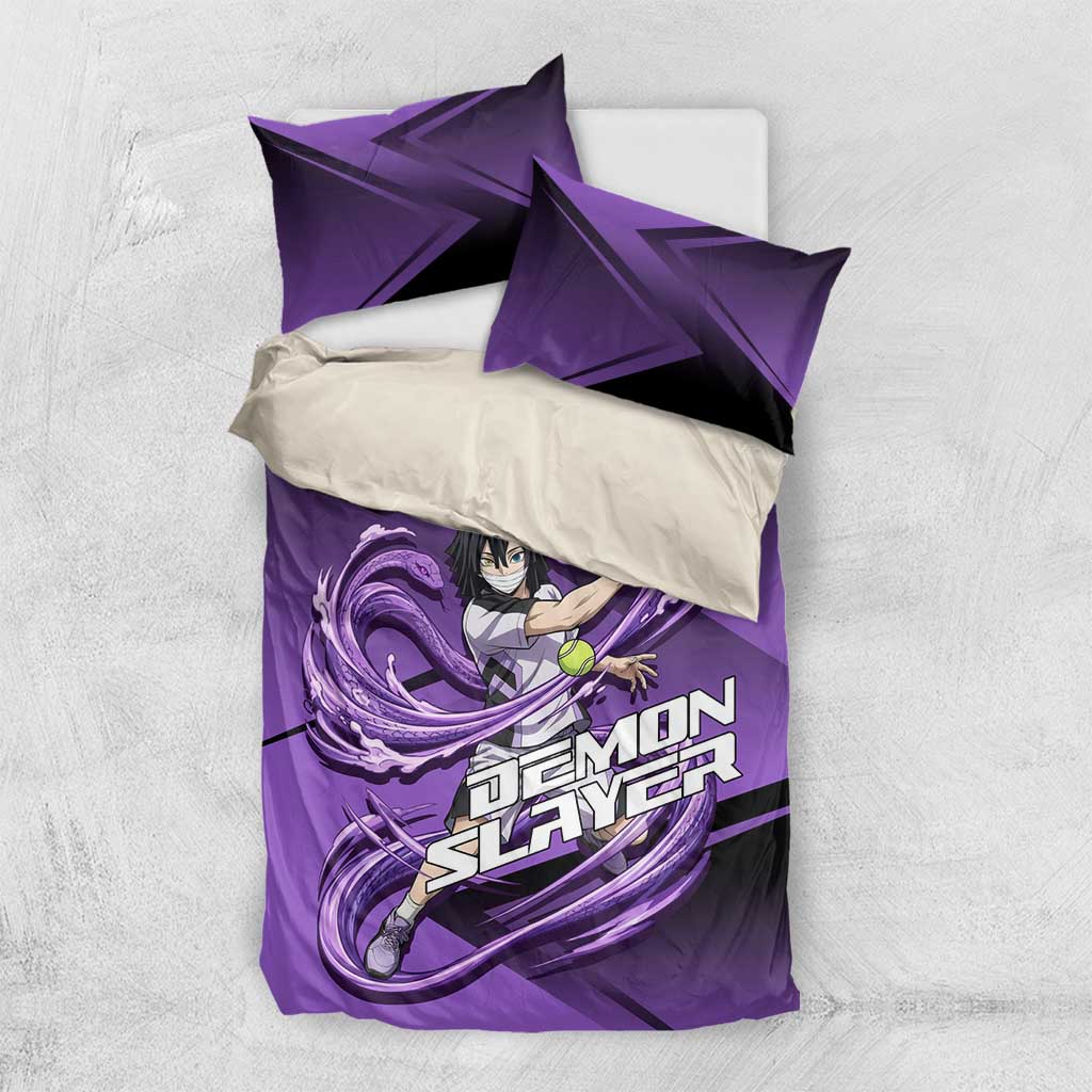 Obanai Iguro Serpent Strike Bedding Set Sporty Anime Mashup Style