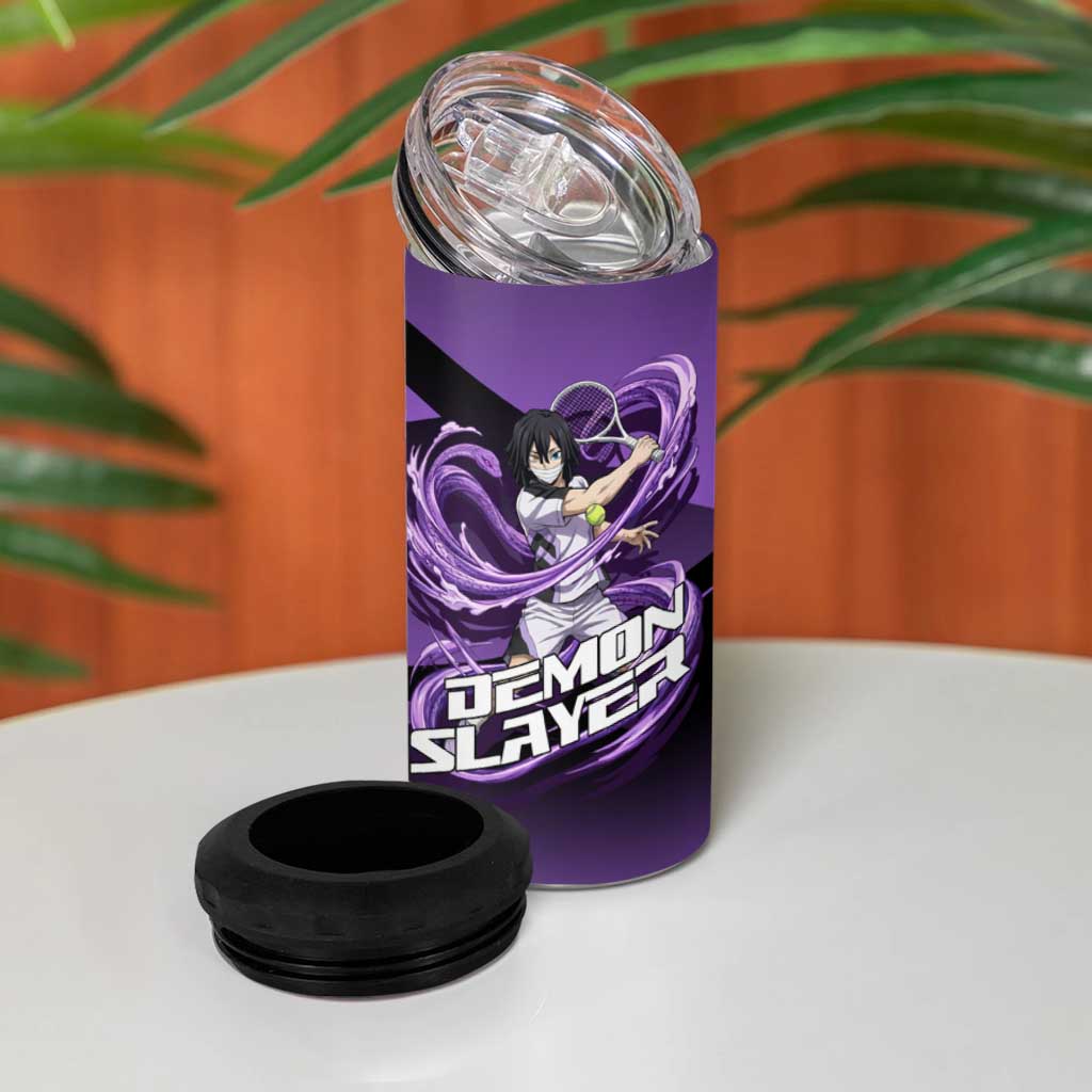 Obanai Iguro Serpent Strike 4 in 1 Can Cooler Tumbler Sporty Anime Mashup Style