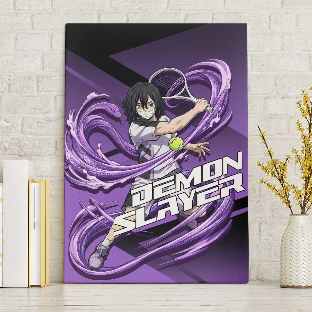 Obanai Iguro Serpent Strike Canvas Wall Art Sporty Anime Mashup Style