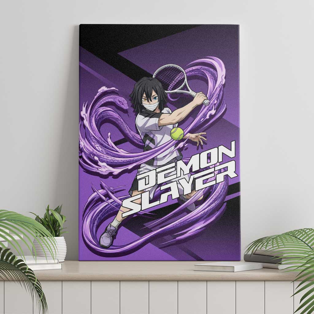 Obanai Iguro Serpent Strike Canvas Wall Art Sporty Anime Mashup Style