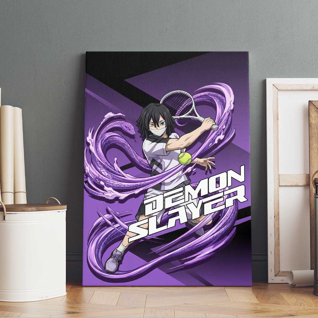 Obanai Iguro Serpent Strike Canvas Wall Art Sporty Anime Mashup Style
