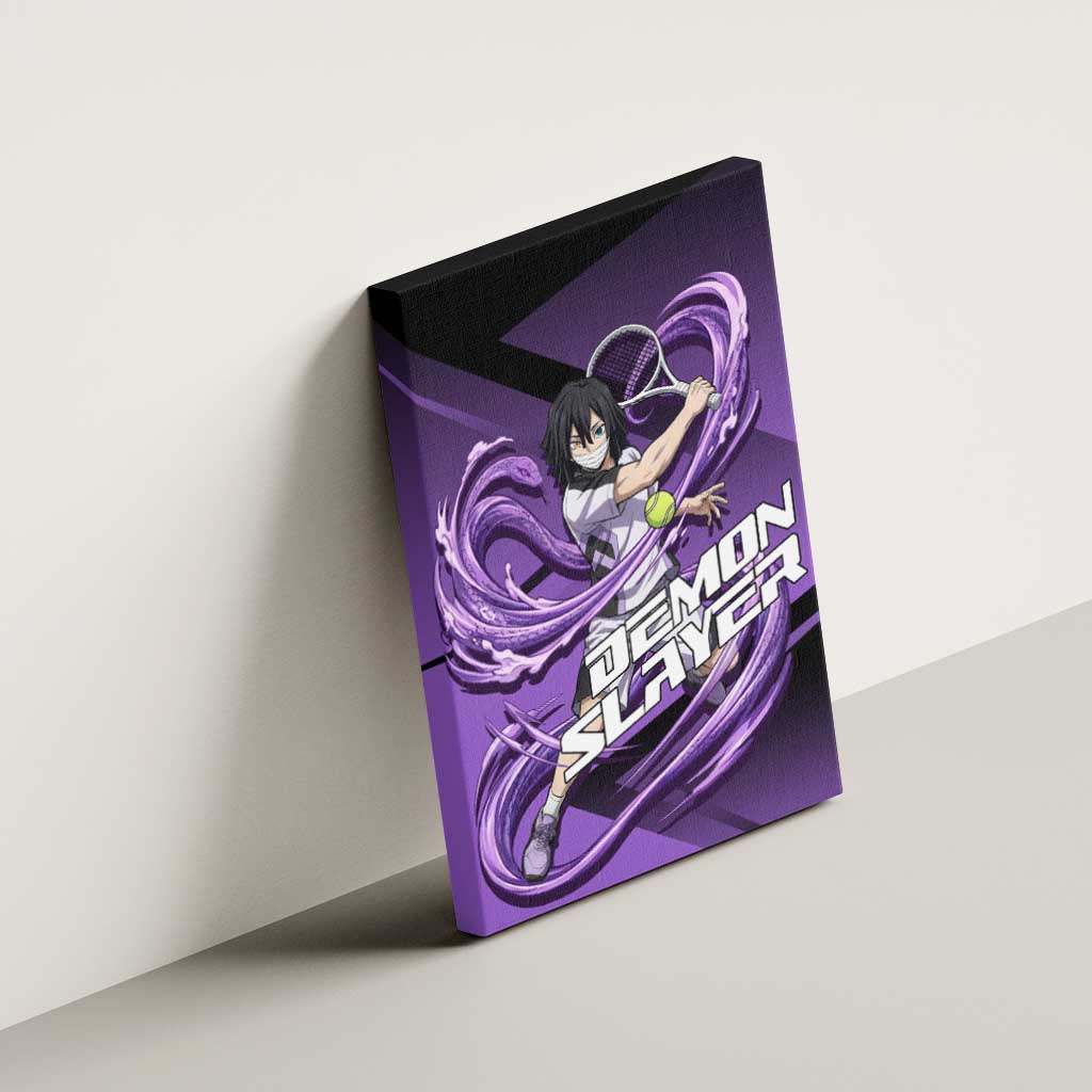 Obanai Iguro Serpent Strike Canvas Wall Art Sporty Anime Mashup Style