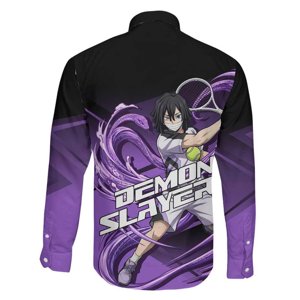 Obanai Iguro Serpent Strike Family Matching Long Sleeve Bodycon Dress and Hawaiian Shirt Sporty Anime Mashup Style