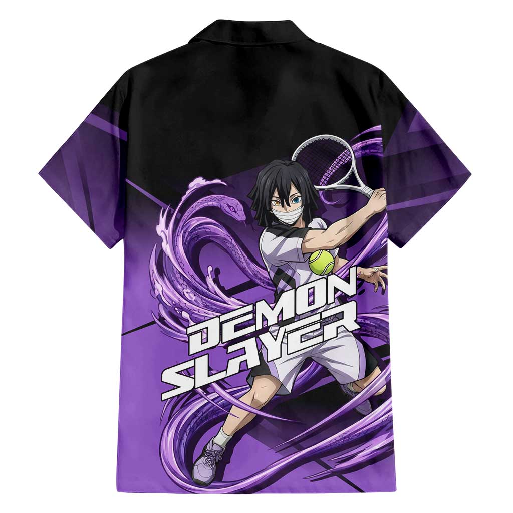 Obanai Iguro Serpent Strike Family Matching Mermaid Dress and Hawaiian Shirt Sporty Anime Mashup Style