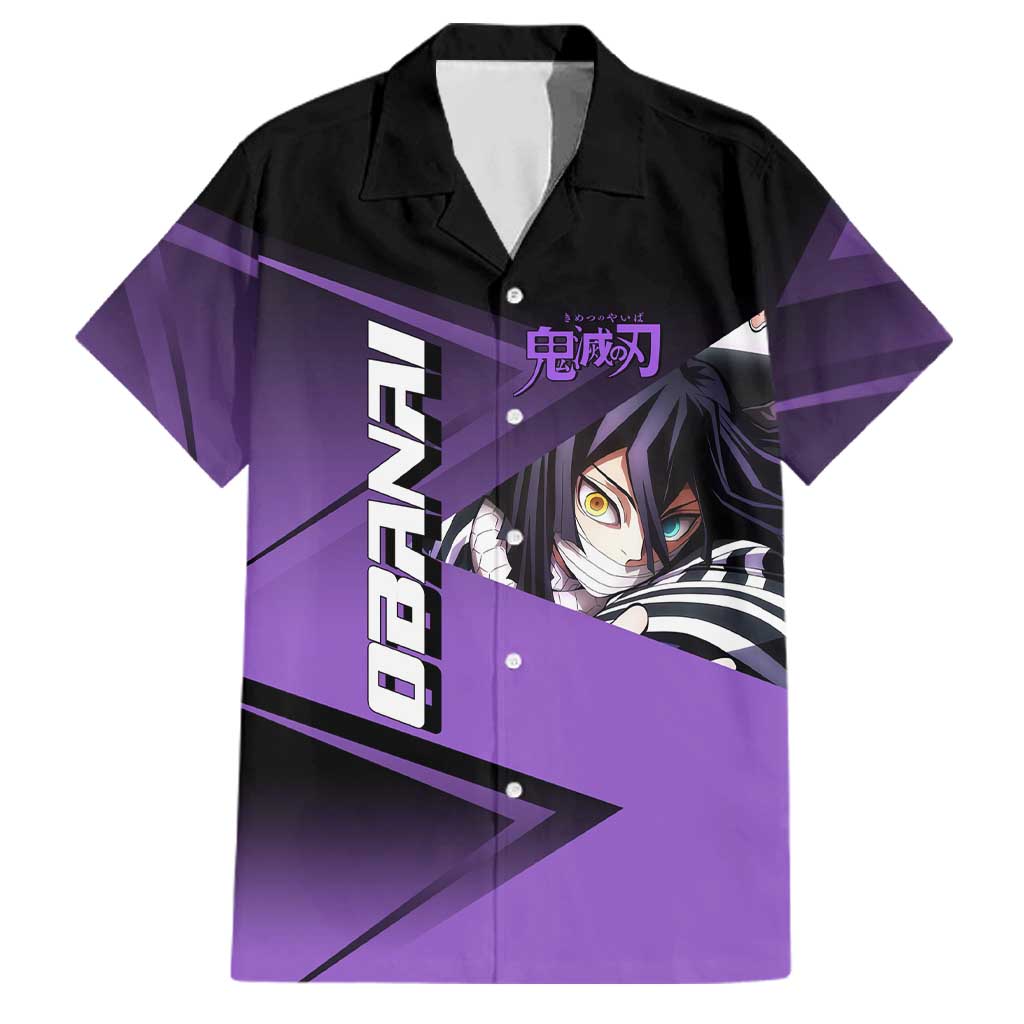 Obanai Iguro Serpent Strike Family Matching Puletasi and Hawaiian Shirt Sporty Anime Mashup Style