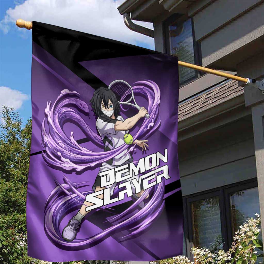 Obanai Iguro Serpent Strike Garden Flag Sporty Anime Mashup Style