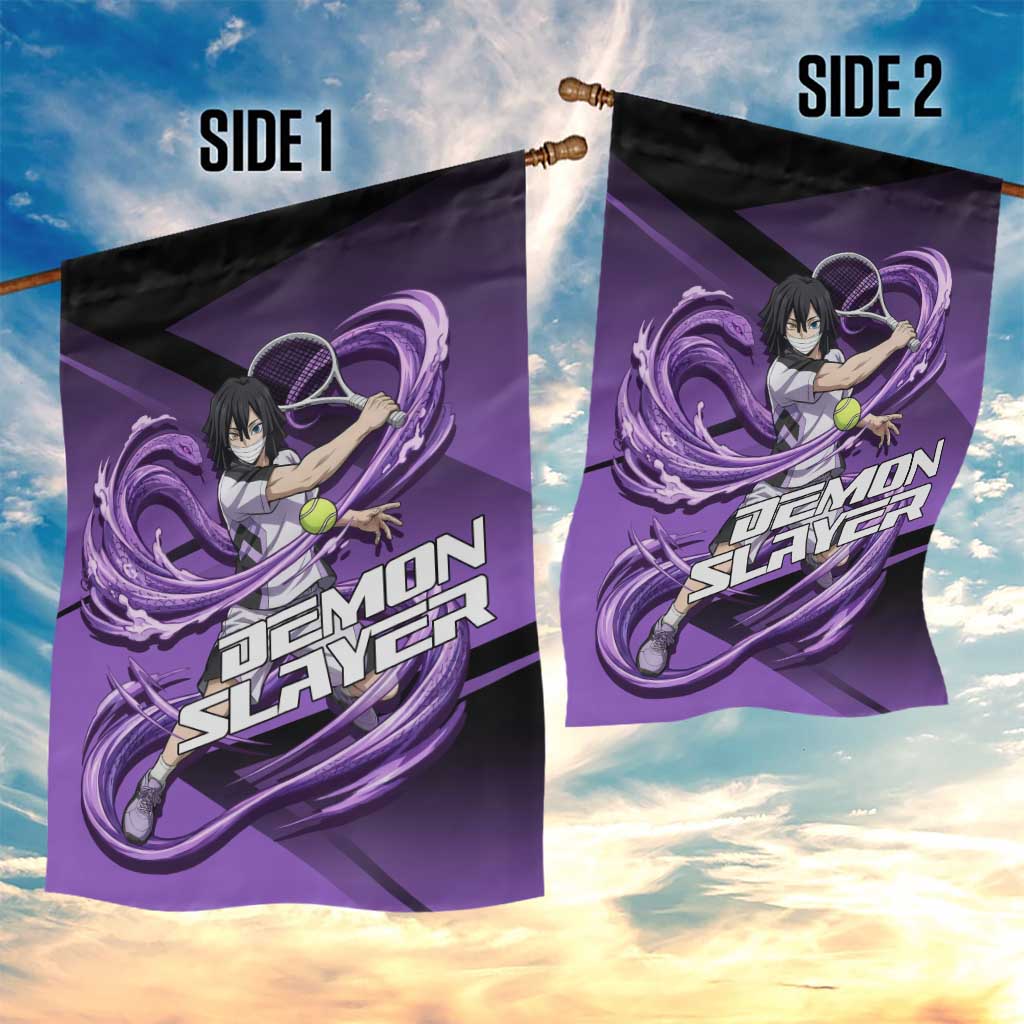 Obanai Iguro Serpent Strike Garden Flag Sporty Anime Mashup Style