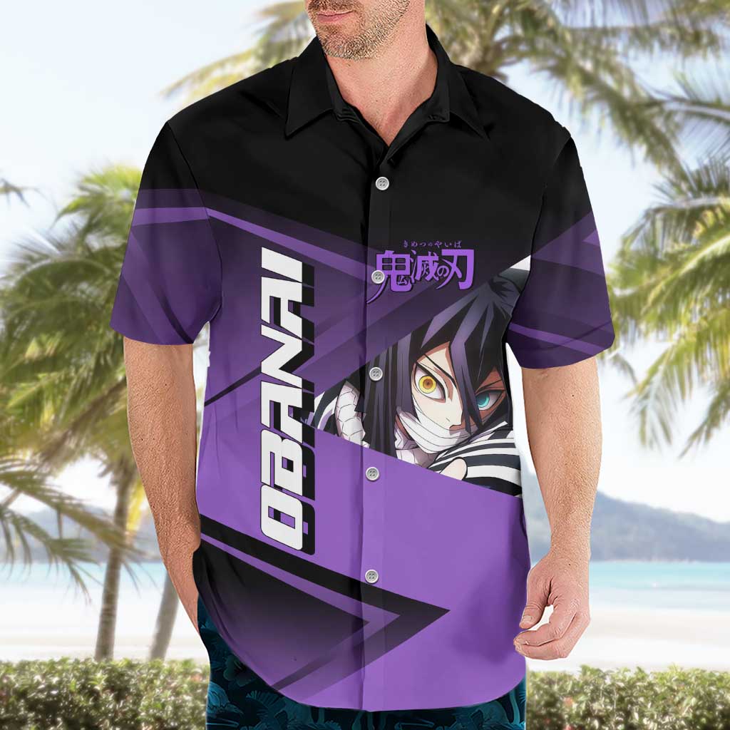 Obanai Iguro Serpent Strike Hawaiian Shirt Sporty Anime Mashup Style