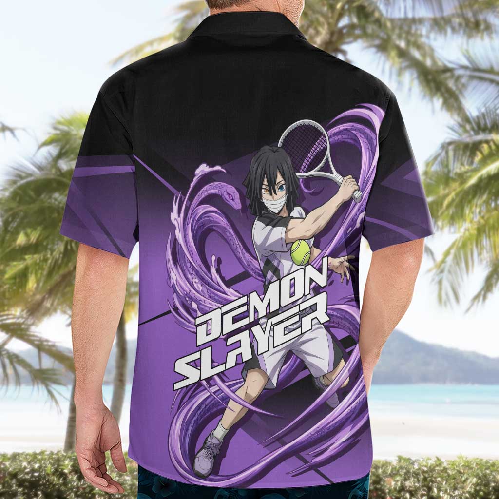 Obanai Iguro Serpent Strike Hawaiian Shirt Sporty Anime Mashup Style
