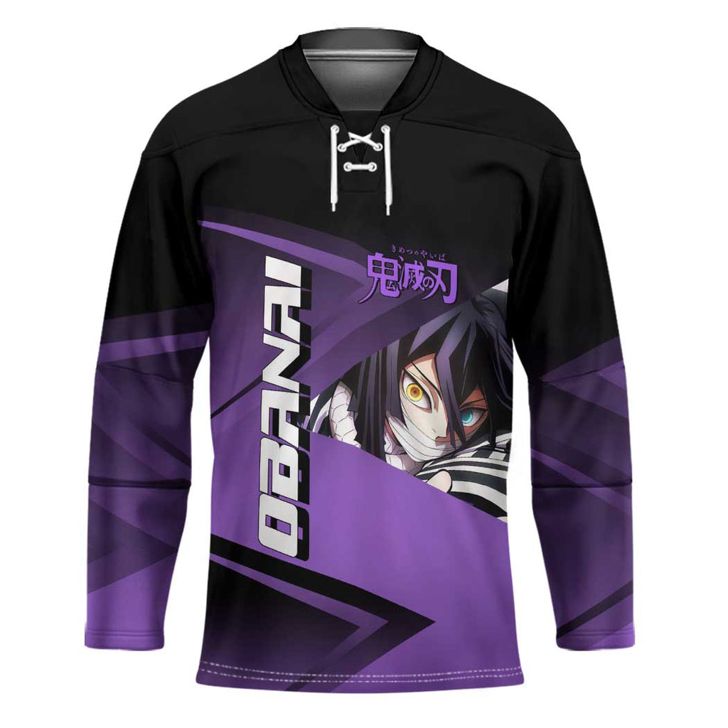 Obanai Iguro Serpent Strike Hockey Jersey Sporty Anime Mashup Style