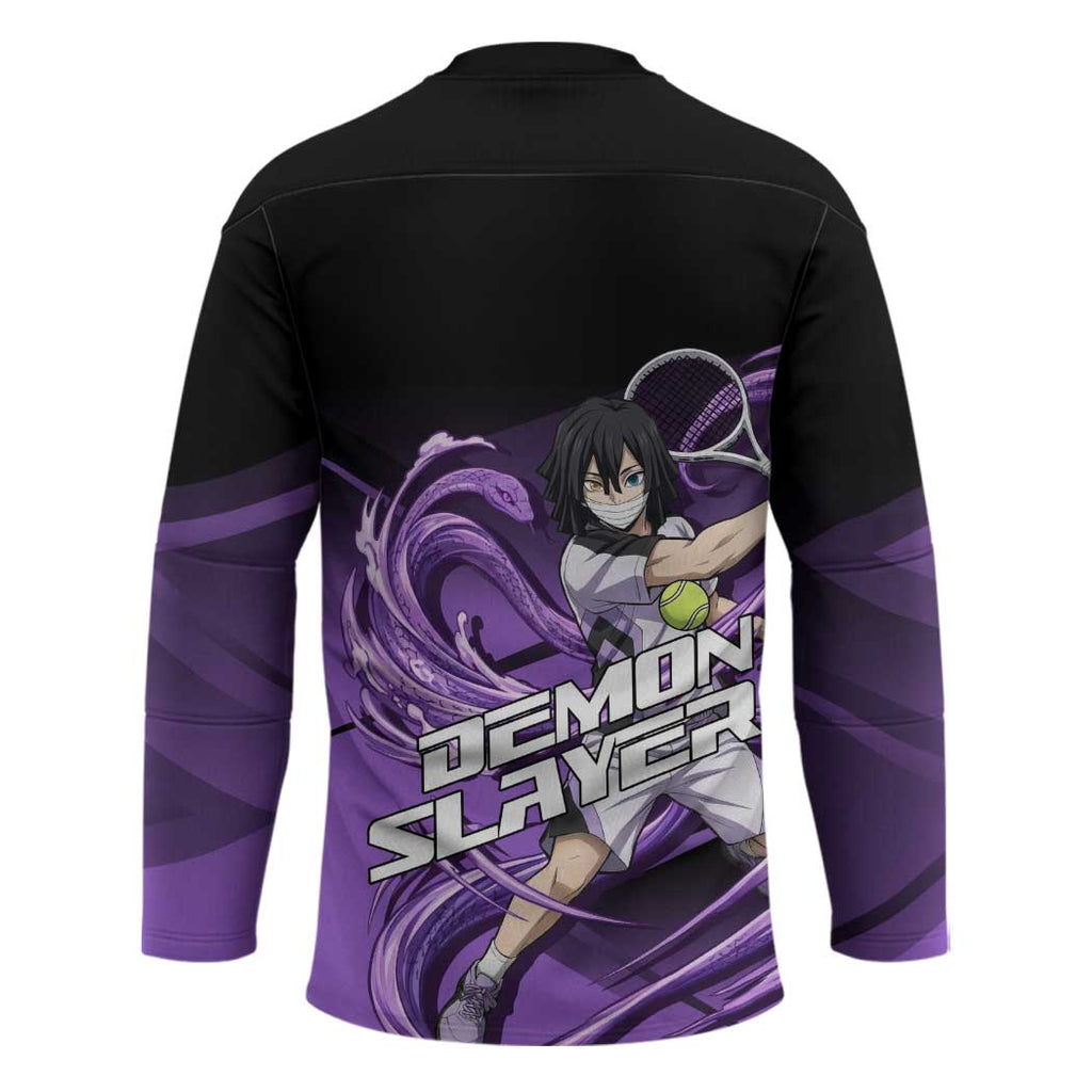 Obanai Iguro Serpent Strike Hockey Jersey Sporty Anime Mashup Style