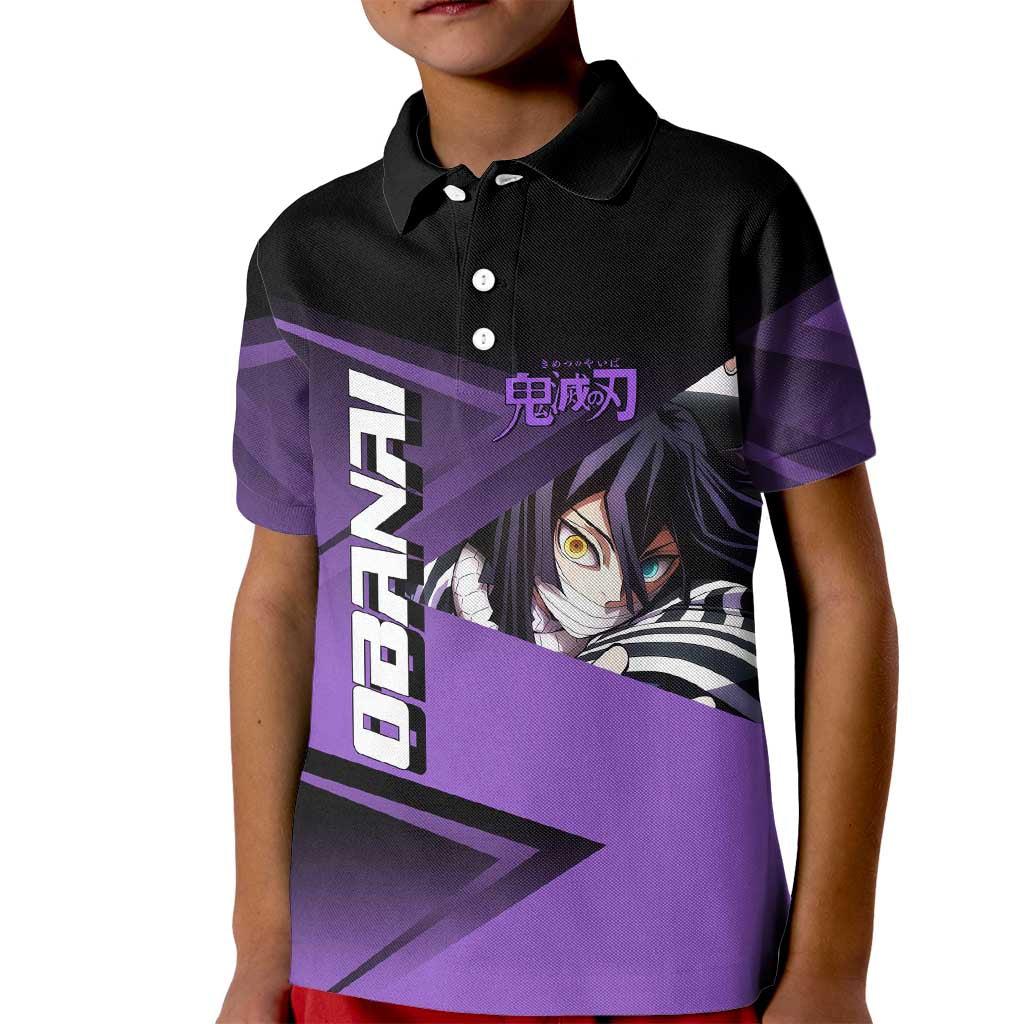 Obanai Iguro Serpent Strike Kid Polo Shirt Sporty Anime Mashup Style