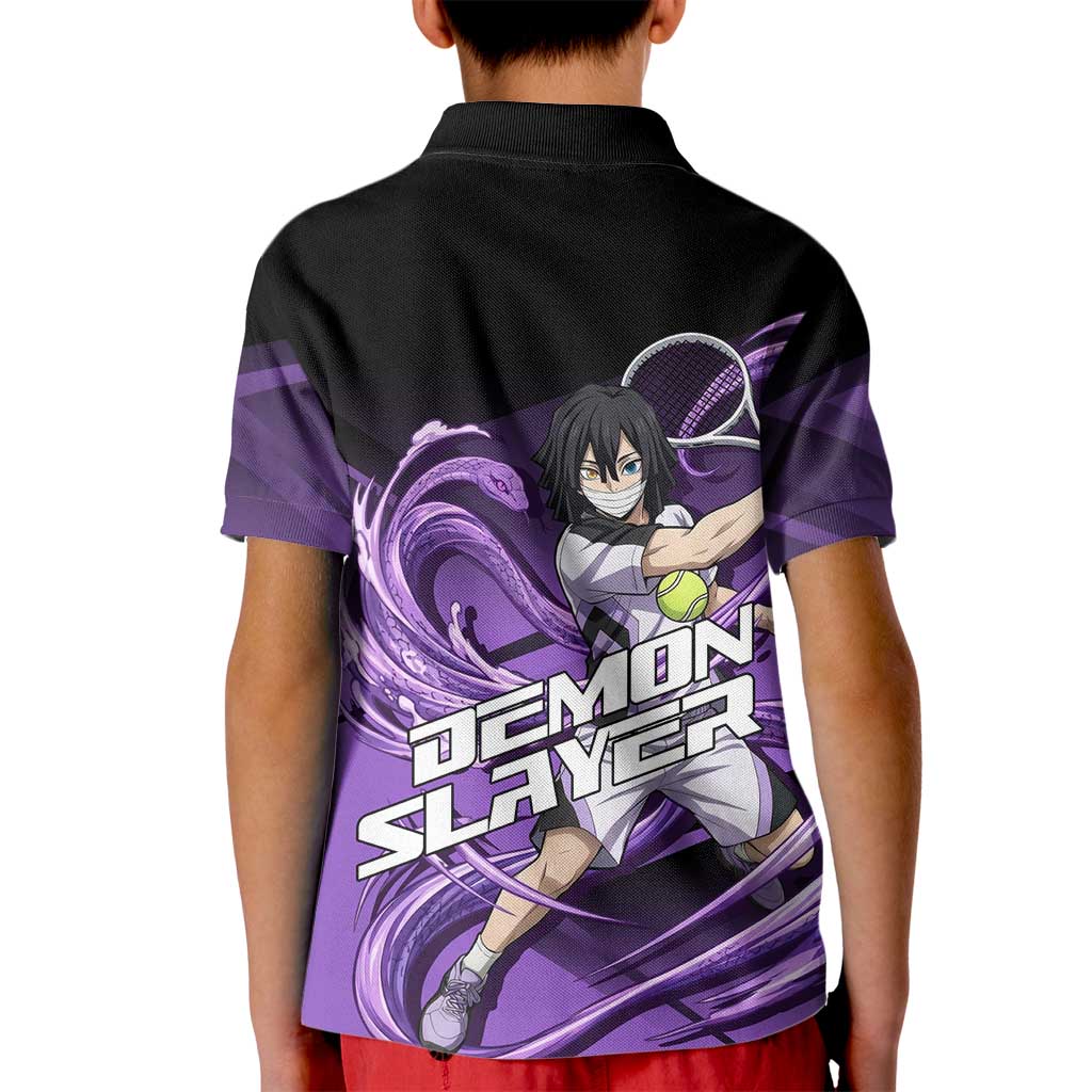 Obanai Iguro Serpent Strike Kid Polo Shirt Sporty Anime Mashup Style