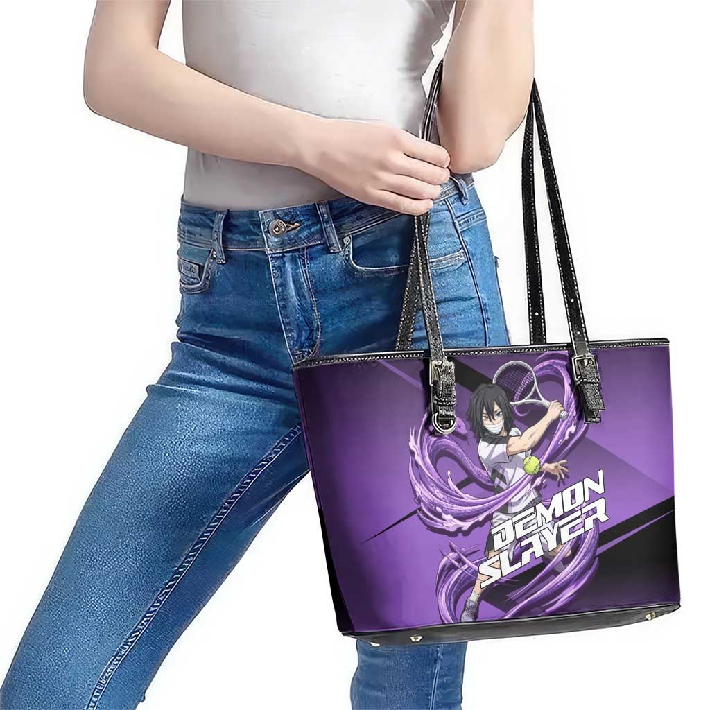 Obanai Iguro Serpent Strike Leather Tote Bag Sporty Anime Mashup Style