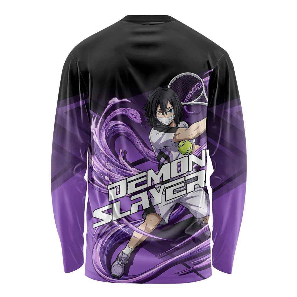 Obanai Iguro Serpent Strike Long Sleeve Shirt Sporty Anime Mashup Style