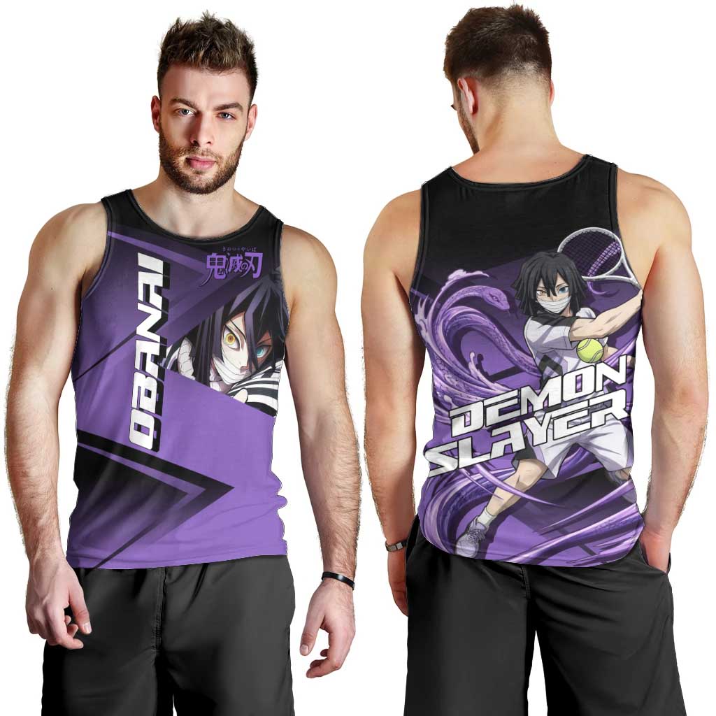 Obanai Iguro Serpent Strike Men Tank Top Sporty Anime Mashup Style