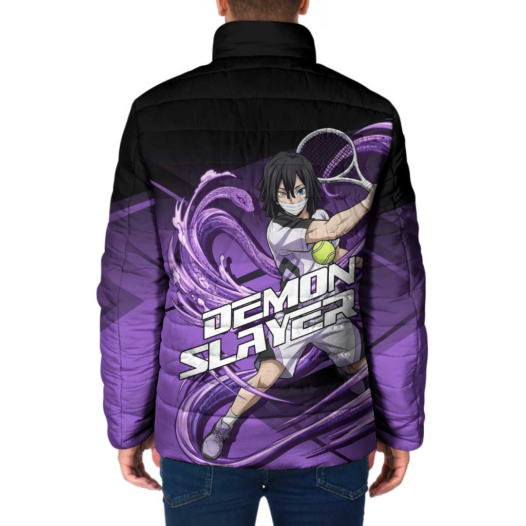 Obanai Iguro Serpent Strike Padded Jacket Sporty Anime Mashup Style