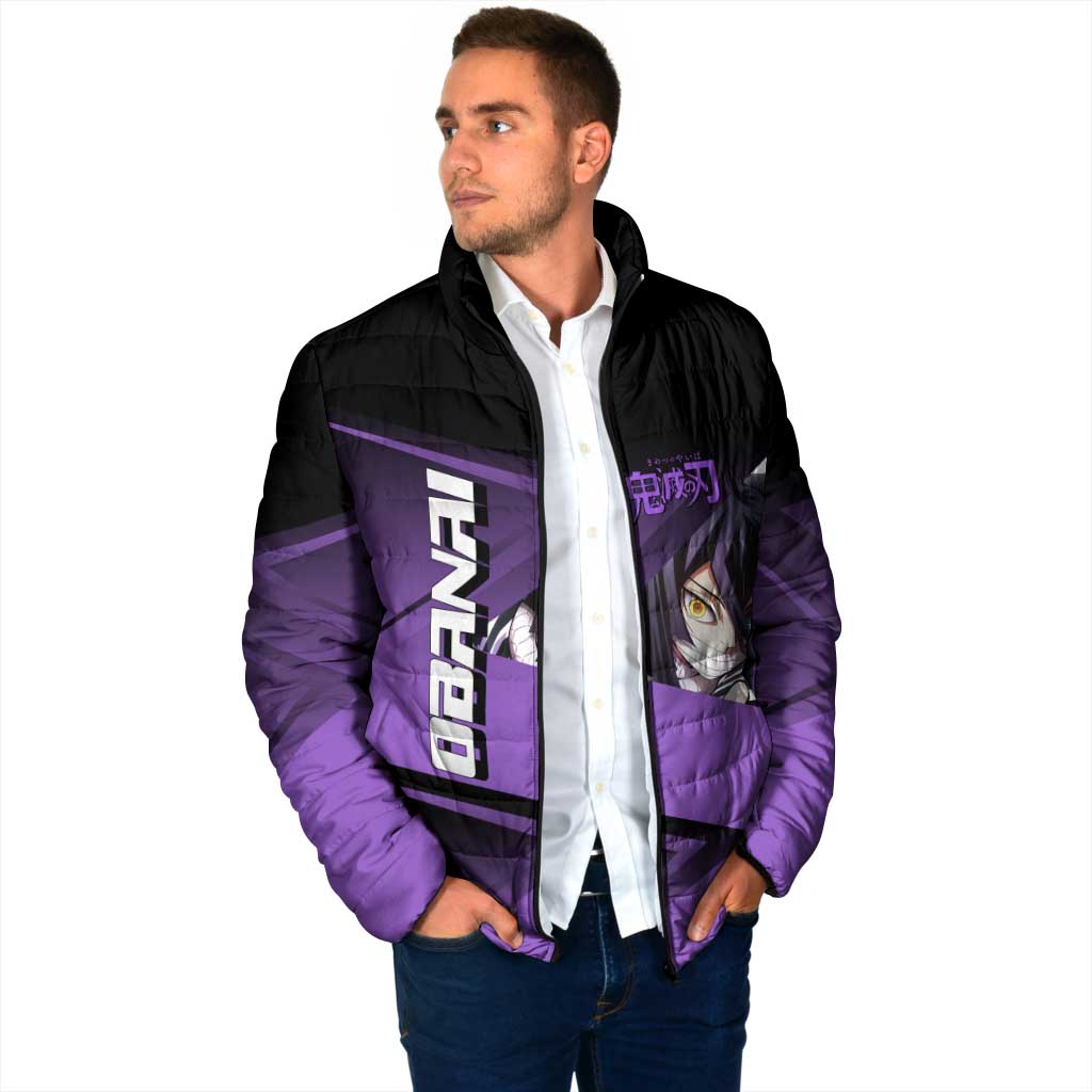 Obanai Iguro Serpent Strike Padded Jacket Sporty Anime Mashup Style