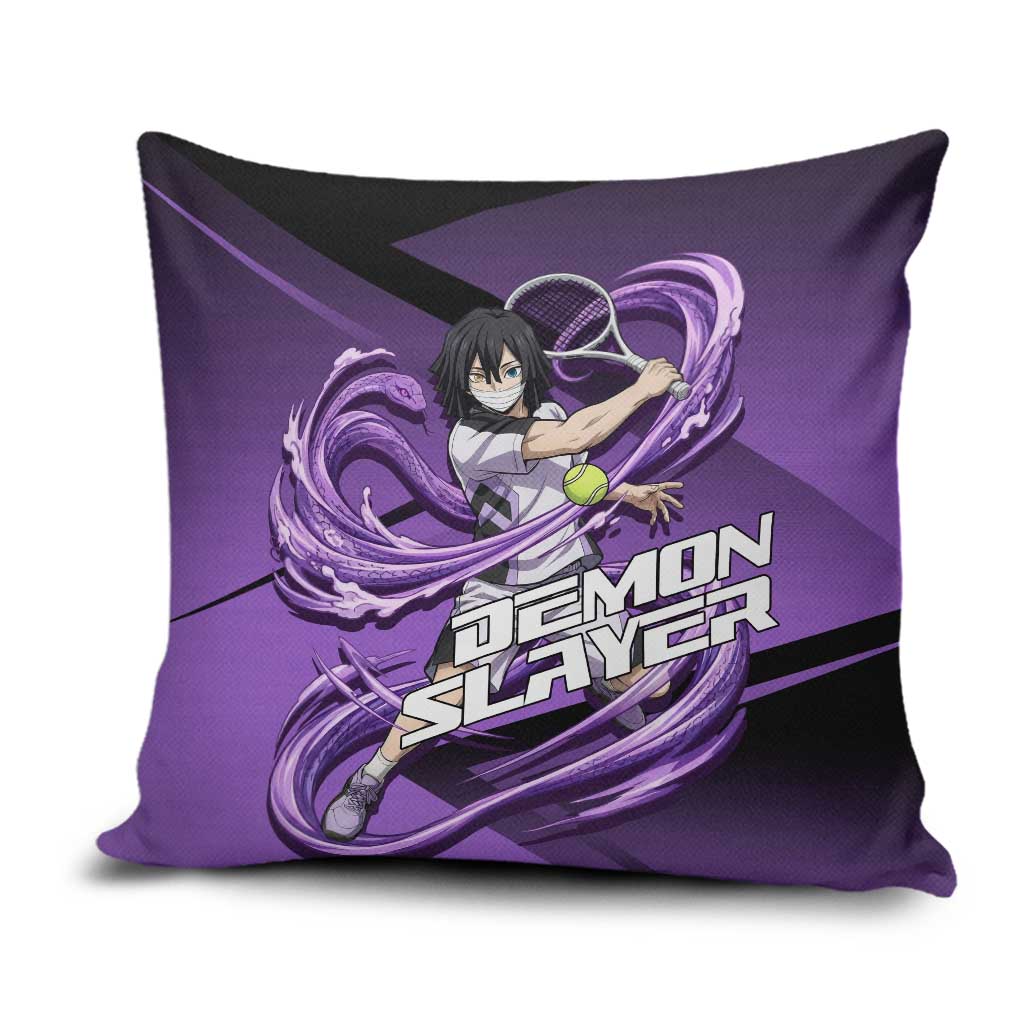 Obanai Iguro Serpent Strike Pillow Cover Sporty Anime Mashup Style