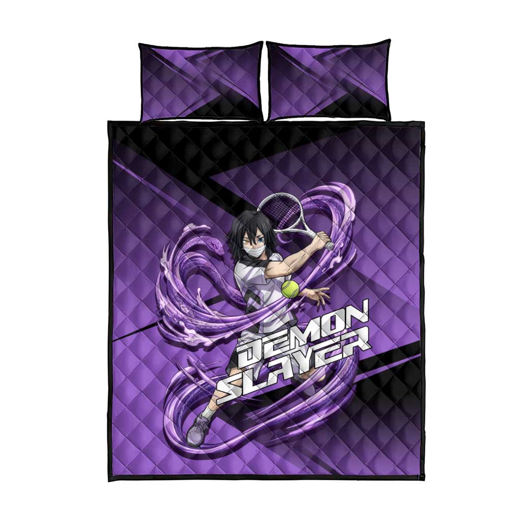 Obanai Iguro Serpent Strike Quilt Bed Set Sporty Anime Mashup Style